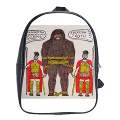 Big Foot & Romans School Bag (xl) by creationtruth