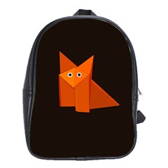 Dark Cute Origami Fox School Bag (xl)