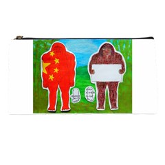 2 Yeh Ren,text & Flag In Forest  Pencil Case by creationtruth