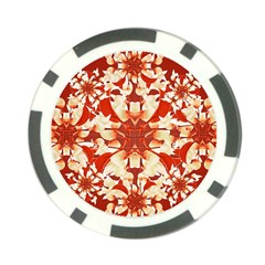 Digital Decorative Ornament Artwork Poker Chip by dflcprints