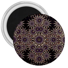 Luxury Ornament Refined Artwork 3  Button Magnet