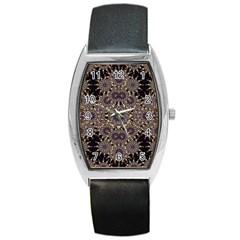 Luxury Ornament Refined Artwork Tonneau Leather Watch by dflcprints