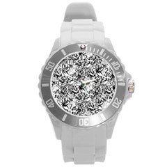  Flower Lace Plastic Sport Watch (large) by rokinronda