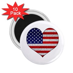 Grunge Heart Shape G8 Flags 2 25  Button Magnet (10 Pack) by dflcprints