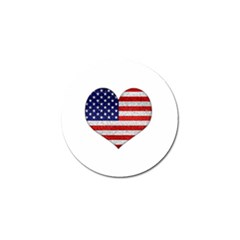 Grunge Heart Shape G8 Flags Golf Ball Marker 4 Pack by dflcprints