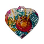 Art Therapy Dog Tag Heart (Two Sided) Back