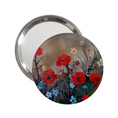 Poppy Garden Handbag Mirror (2 25 ) by rokinronda