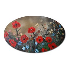 Poppy Garden Magnet (oval)