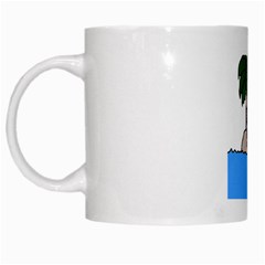 Desert Island Humor White Coffee Mug by EricsDesignz