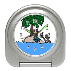 Desert Island Humor Desk Alarm Clock