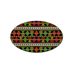 Aztec Style Pattern Sticker 100 Pack (oval) by dflcprints