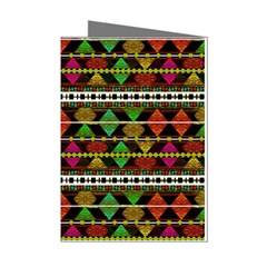 Aztec Style Pattern Mini Greeting Card (8 Pack) by dflcprints