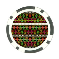 Aztec Style Pattern Poker Chip by dflcprints