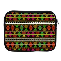 Aztec Style Pattern Apple Ipad Zippered Sleeve by dflcprints