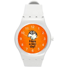 Have A Nice Day Happy Character Plastic Sport Watch (medium) by CreaturesStore