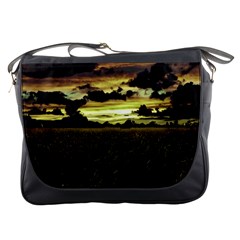 Dark Meadow Landscape  Messenger Bag by dflcprints