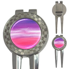 Abstract In Pink & Purple Golf Pitchfork & Ball Marker by StuffOrSomething