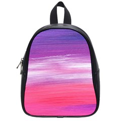 Abstract In Pink & Purple School Bag (small) by StuffOrSomething