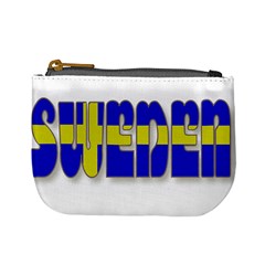 Flag Spells Sweden Coin Change Purse by StuffOrSomething