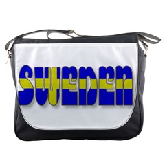 Flag Spells Sweden Messenger Bag by StuffOrSomething