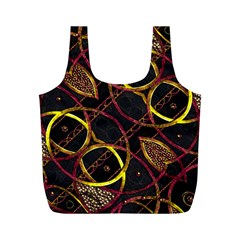 Luxury Futuristic Ornament Reusable Bag (m) by dflcprints