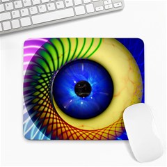 Eerie Psychedelic Eye Large Mouse Pad (rectangle) by StuffOrSomething