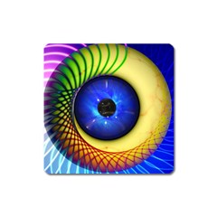 Eerie Psychedelic Eye Magnet (square)