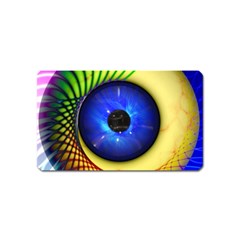 Eerie Psychedelic Eye Magnet (name Card) by StuffOrSomething