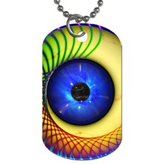 Eerie Psychedelic Eye Dog Tag (one Sided) by StuffOrSomething