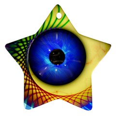 Eerie Psychedelic Eye Star Ornament (two Sides) by StuffOrSomething