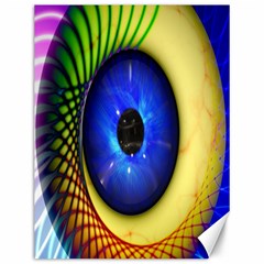 Eerie Psychedelic Eye Canvas 12  X 16  (unframed)