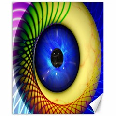 Eerie Psychedelic Eye Canvas 16  X 20  (unframed)