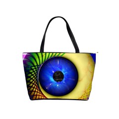 Eerie Psychedelic Eye Large Shoulder Bag