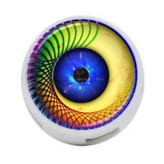 Eerie Psychedelic Eye 4-port Usb Hub (one Side)
