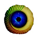 Eerie Psychedelic Eye 15  Premium Round Cushion  Back