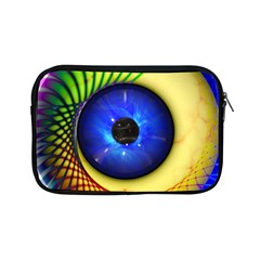 Eerie Psychedelic Eye Apple Ipad Mini Zippered Sleeve by StuffOrSomething