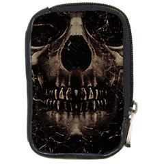 Skull Poster Background Compact Camera Leather Case by dflcprints