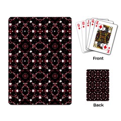 Futuristic Dark Pattern Playing Cards Single Design by dflcprints