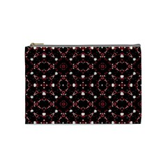 Futuristic Dark Pattern Cosmetic Bag (medium)