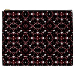 Futuristic Dark Pattern Cosmetic Bag (xxxl) by dflcprints