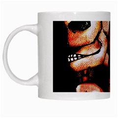Skull Motif Ornament White Coffee Mug by dflcprints