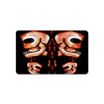 Skull Motif Ornament Magnet (Name Card) Front