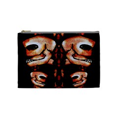 Skull Motif Ornament Cosmetic Bag (medium) by dflcprints