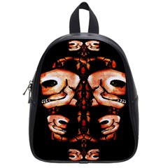 Skull Motif Ornament School Bag (small) by dflcprints
