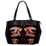 Skull Motif Ornament Oversize Office Handbag (One Side) Front