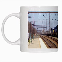 The Circus Train White Coffee Mug by railroadartandhistory