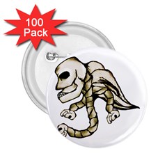 Angel Skull 2 25  Button (100 Pack) by dflcprints