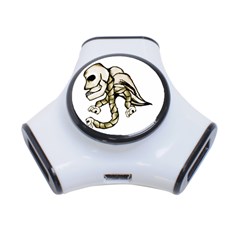 Angel Skull 3 Port Usb Hub by dflcprints