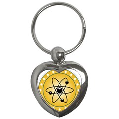 Atom Symbol Key Chain (heart) by StuffOrSomething