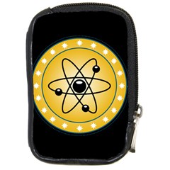 Atom Symbol Compact Camera Leather Case by StuffOrSomething